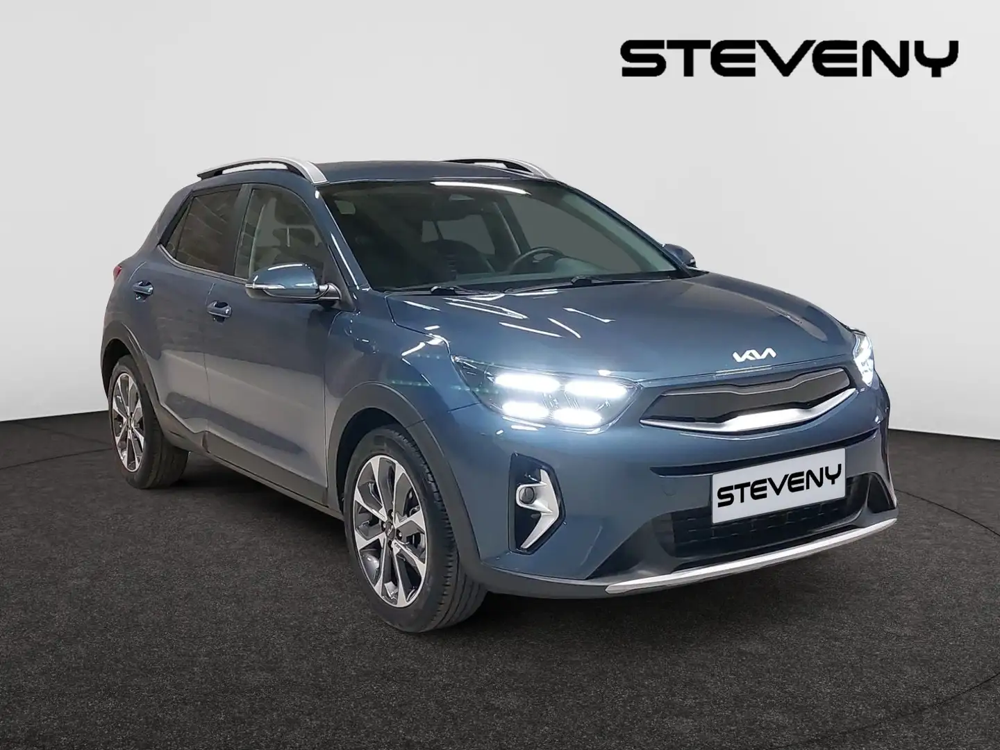 Kia Stonic INSPIRE PLUS 1.0 T ISG 100CV *DEMO*GPS*MI CUIR* Gris - 2