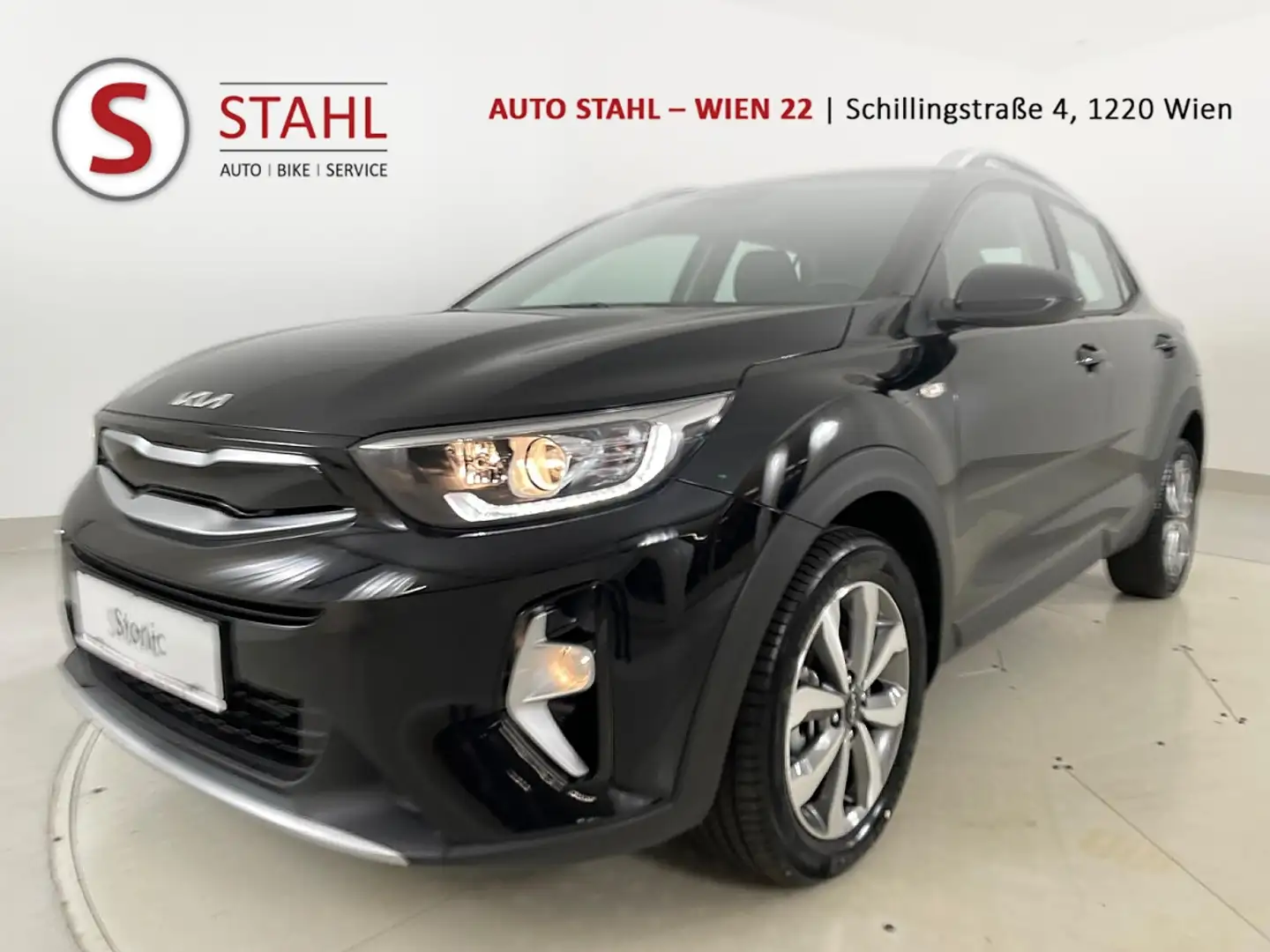 Kia Stonic STONIC/SILBER/1.0 TGDI/MT6/100/MY25|Auto Stahl W22 Schwarz - 1