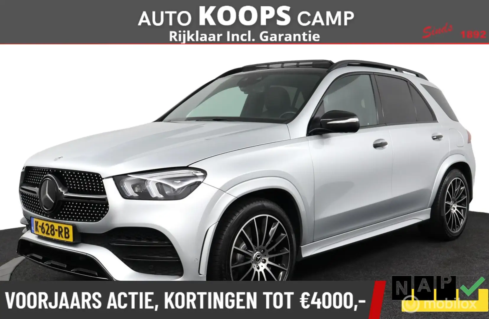 Mercedes-Benz GLE 350 350e 4-Matic Plug-in hydride AMG line | 98,3% SOH Silber - 1