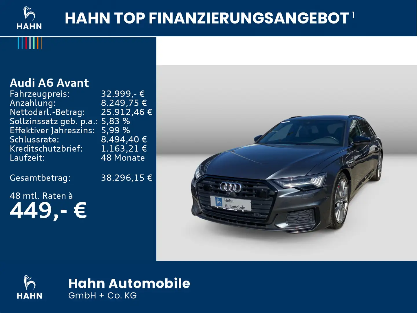 Audi A6 55TFSIe sport qu. S-trc B&O Cam ACC Nav Gris - 2