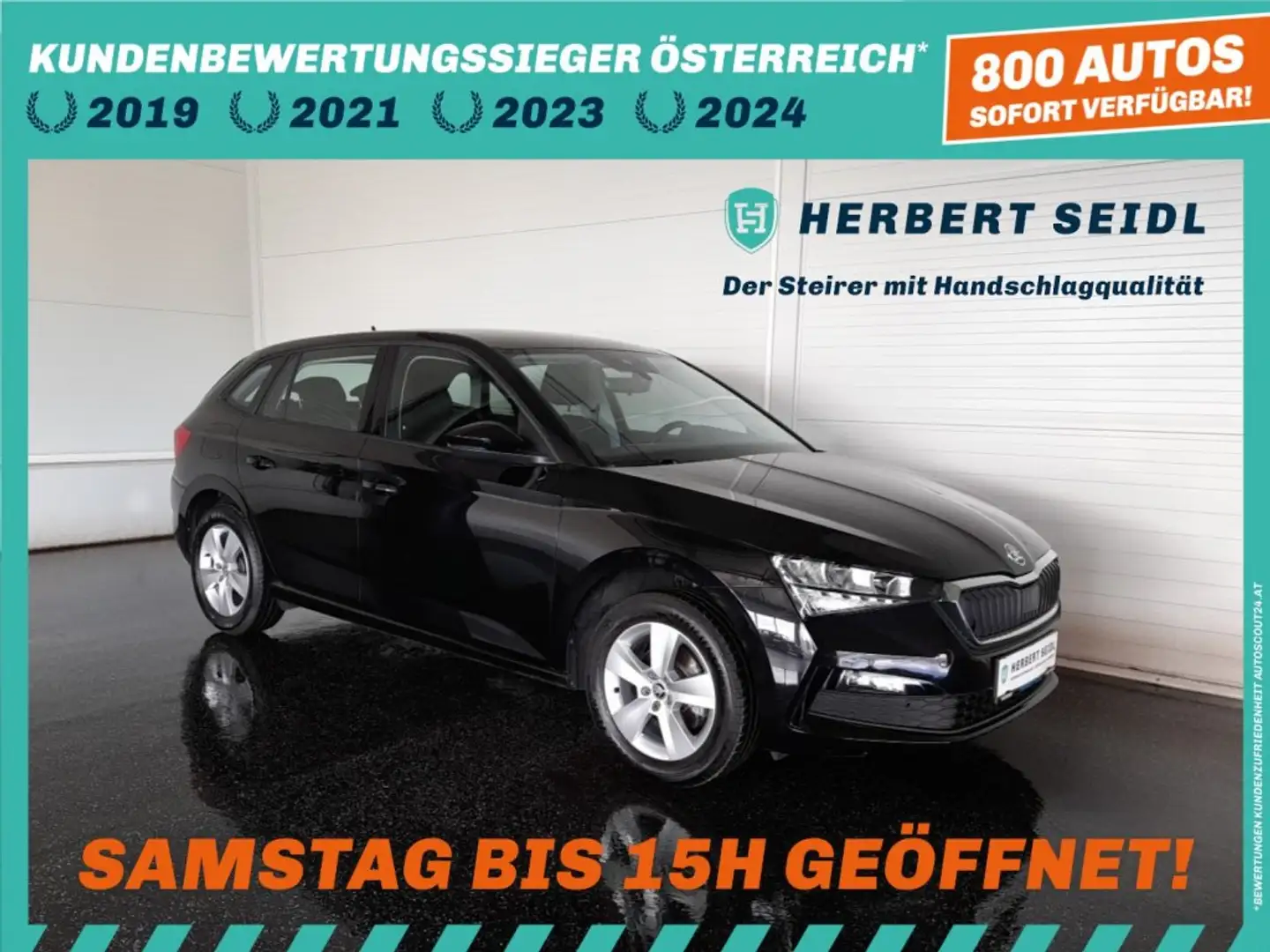 Skoda Scala 1,0 TSI *16 ZOLL / NAVI / VIRTUELL / PDC v+h / VZ-ERKENNUNG / SPURHALTEASS.* Schwarz - 1