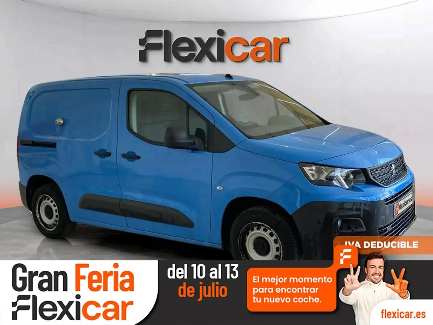Peugeot Partner Furgón Diesel 1.6BlueHDI Premium Standard 600kg 7 Azul - 1