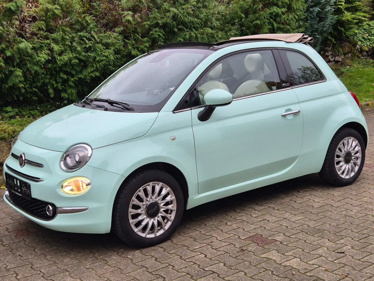 Fiat 500C 500 C 1.2 8V Lounge  *PDC*BT*M+S*TEMP*GARANTIE* Grün - 2
