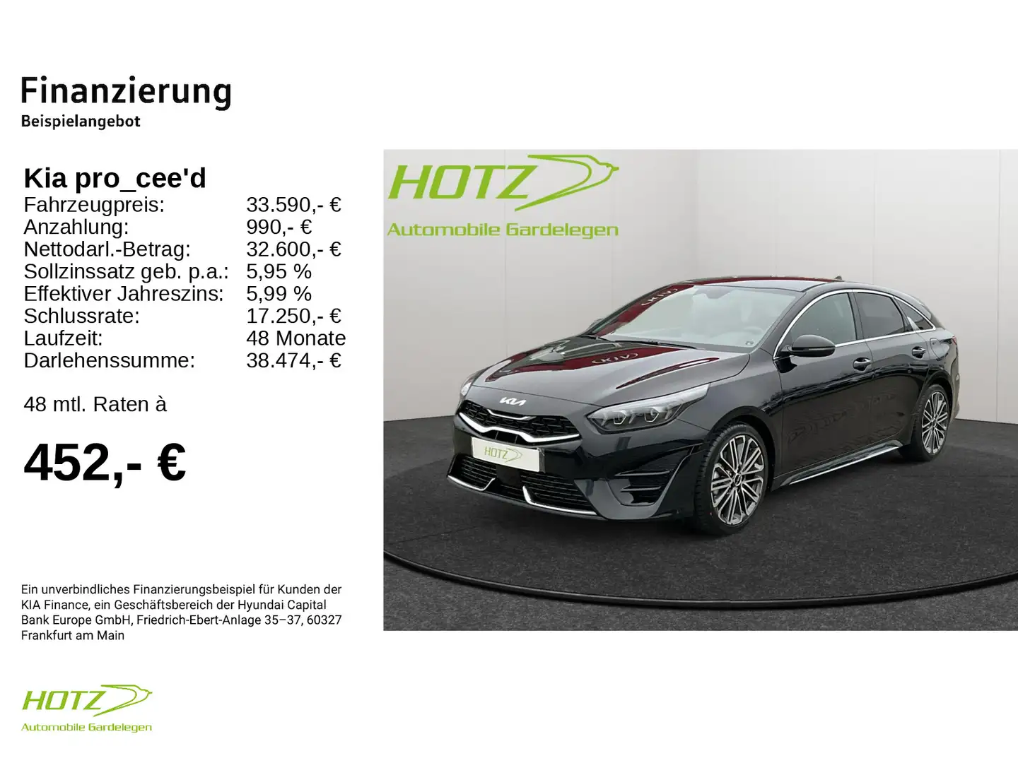 Kia ProCeed / pro_cee'd ProCeed 1.5T DCT7 GT-Line AHK Noir - 2