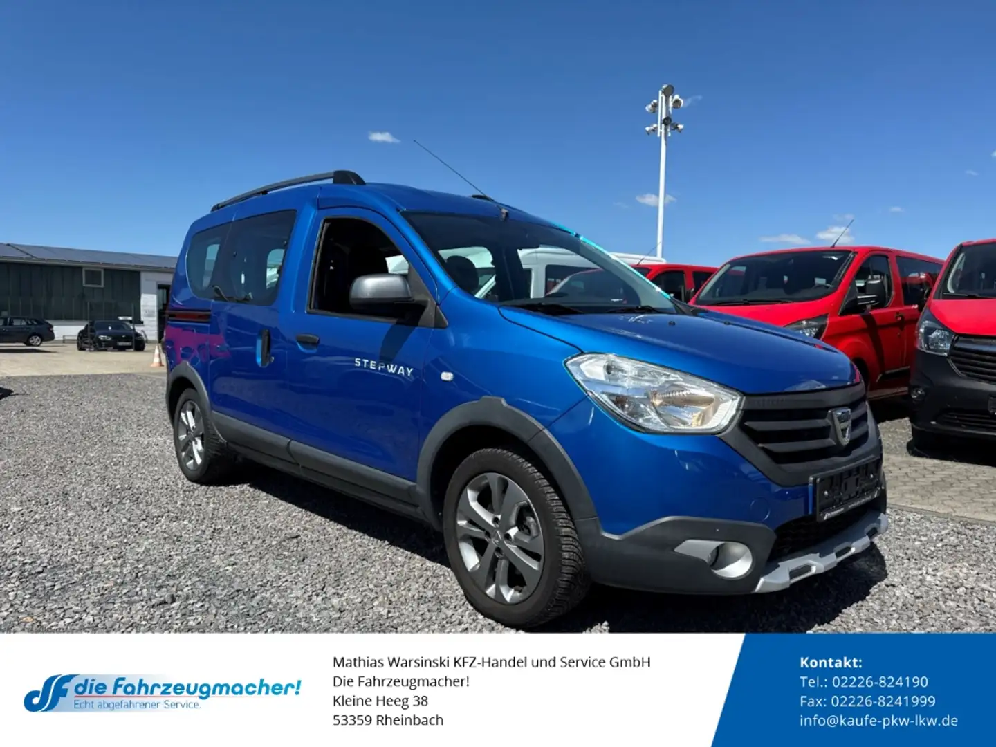 Dacia Dokker Stepway 1.2 TCe 115 Navi Fahrerprofil Temp Tel.-Vo Bleu - 1