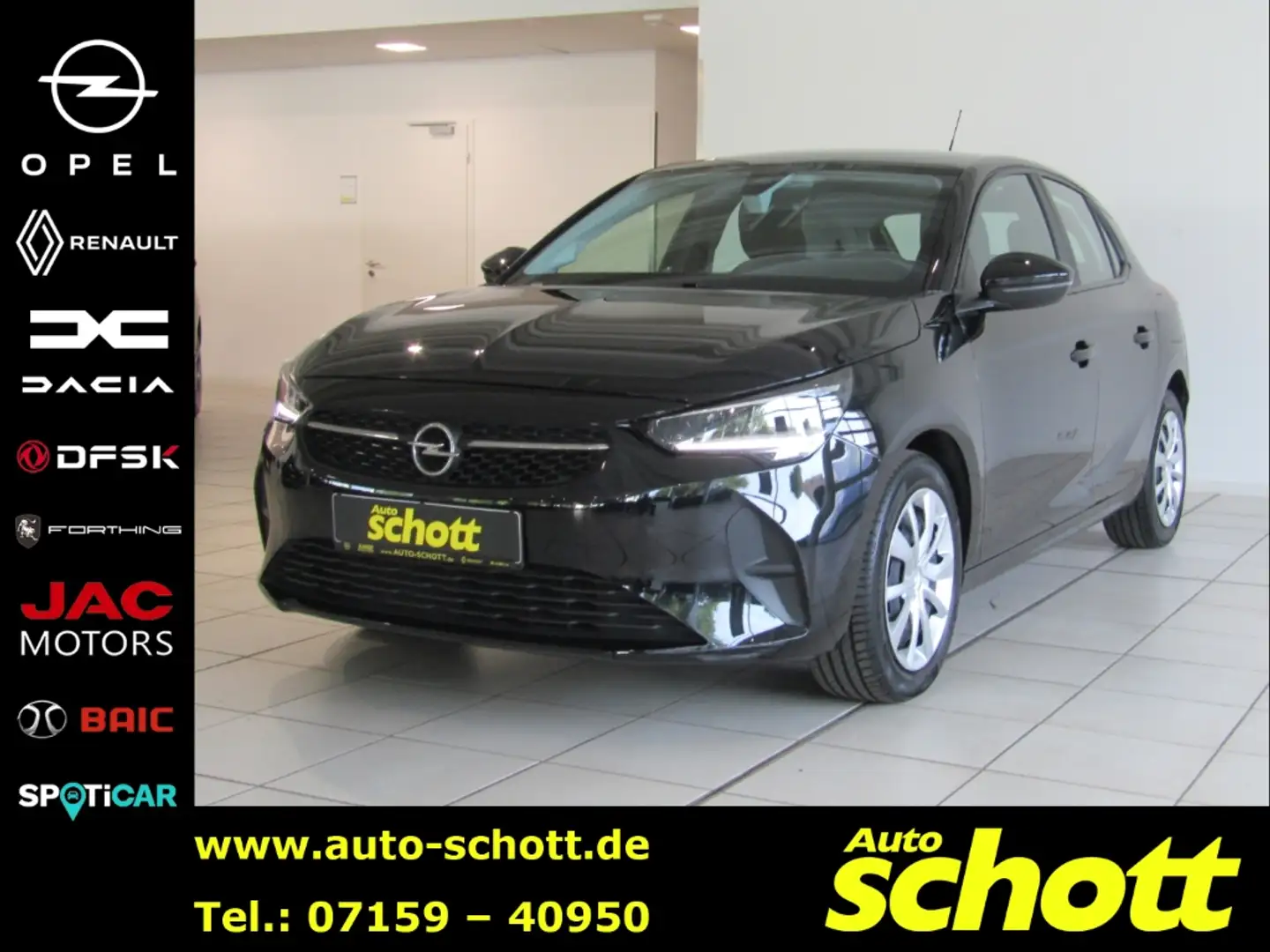 Opel Corsa F 1.2 EU6d Edition 1.2, 55 kW (75 PS), Start Stop, Negro - 1
