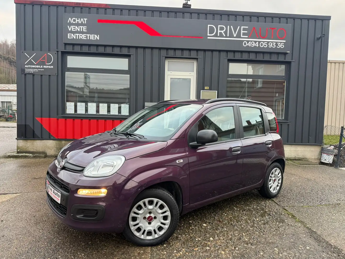 Fiat Panda 1200 Essence / Airco / Capteurs / Attache remorque Mauve - 1
