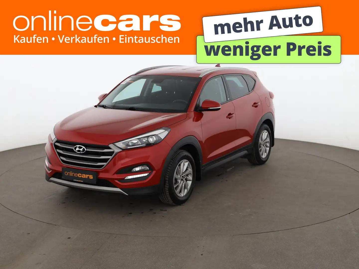 Hyundai TUCSON 1.7 CRDi blue Aut LED AHK NAVI R-CAM TEMP Rot - 1
