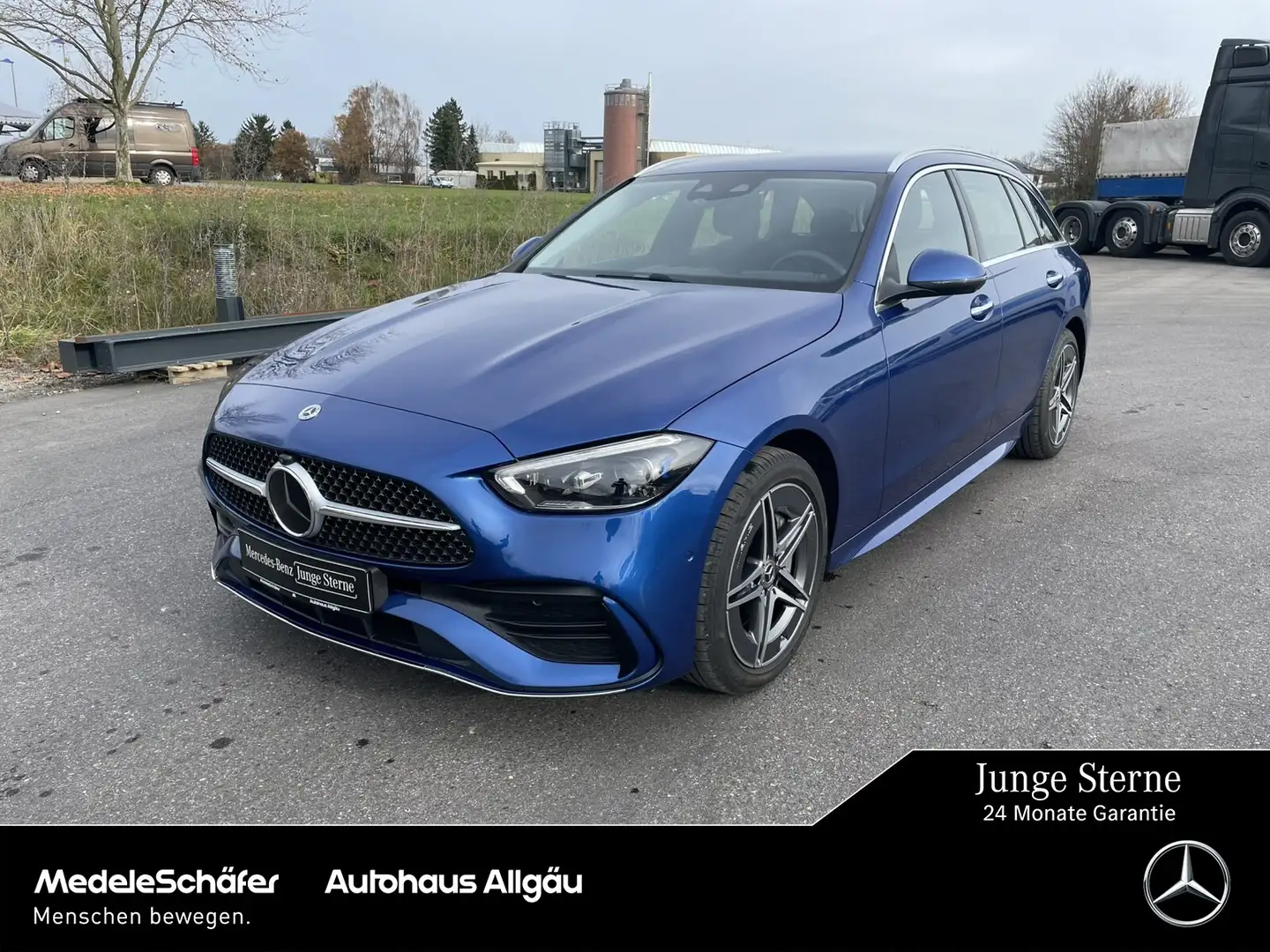 Mercedes-Benz C 220 C 220 T d AMG Premium HuD NAPPA HA-Lenkung NP80 Blau - 1