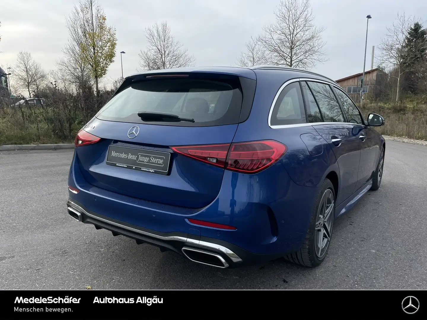 Mercedes-Benz C 220 C 220 T d AMG Premium HuD NAPPA HA-Lenkung NP80 Blau - 2