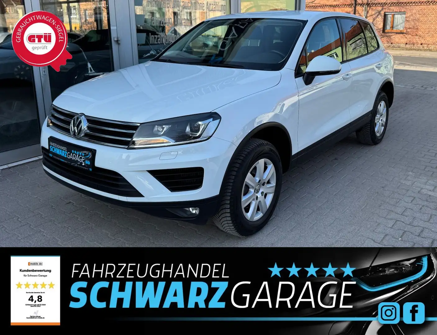 Volkswagen Touareg V6 TDI Terrain Tech 4Motion*AHK*NAVI*DAB Blanc - 1