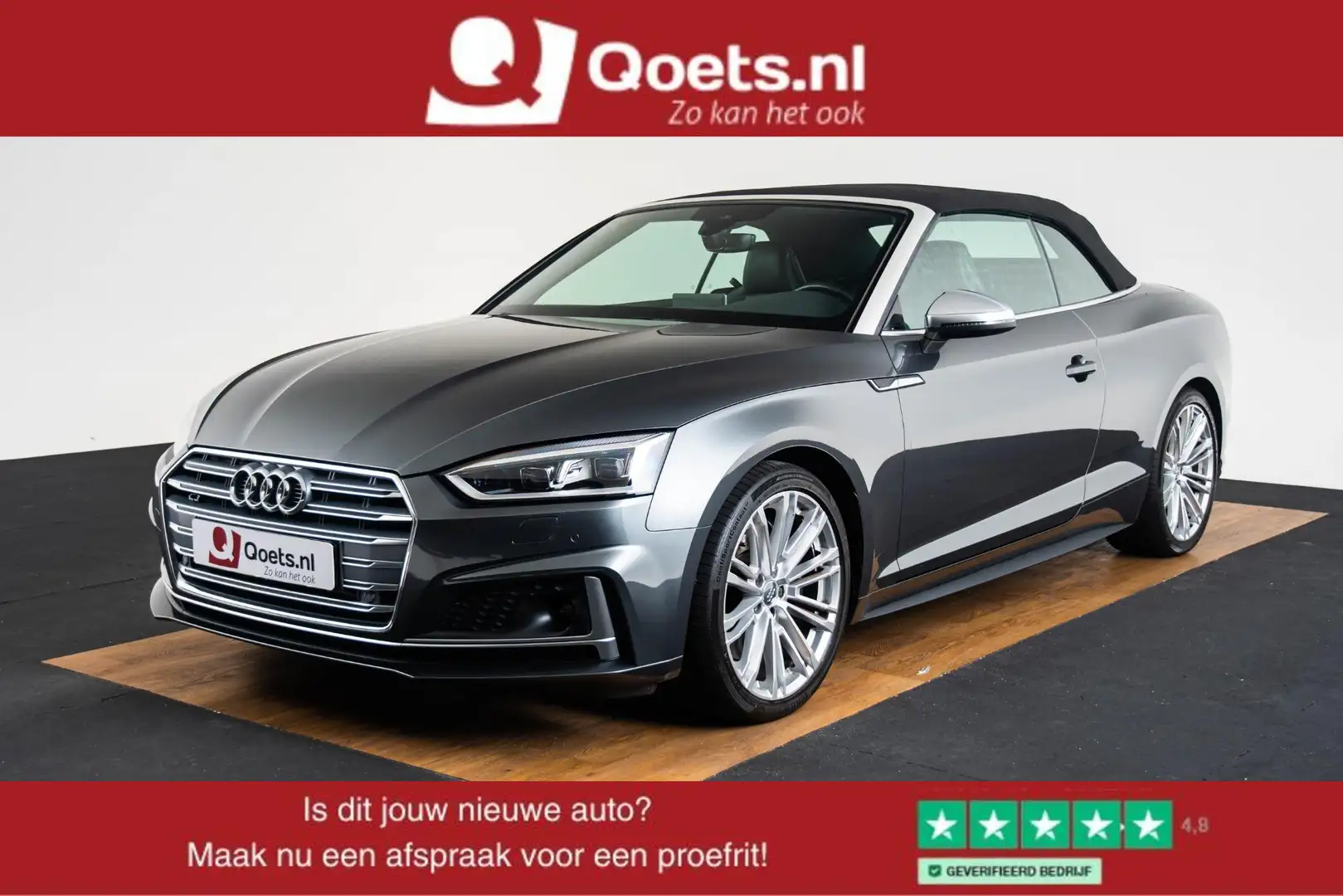 Audi A5 Cabriolet 3.0 TFSI S5 quattro MMI navigatie plus - Grijs - 1