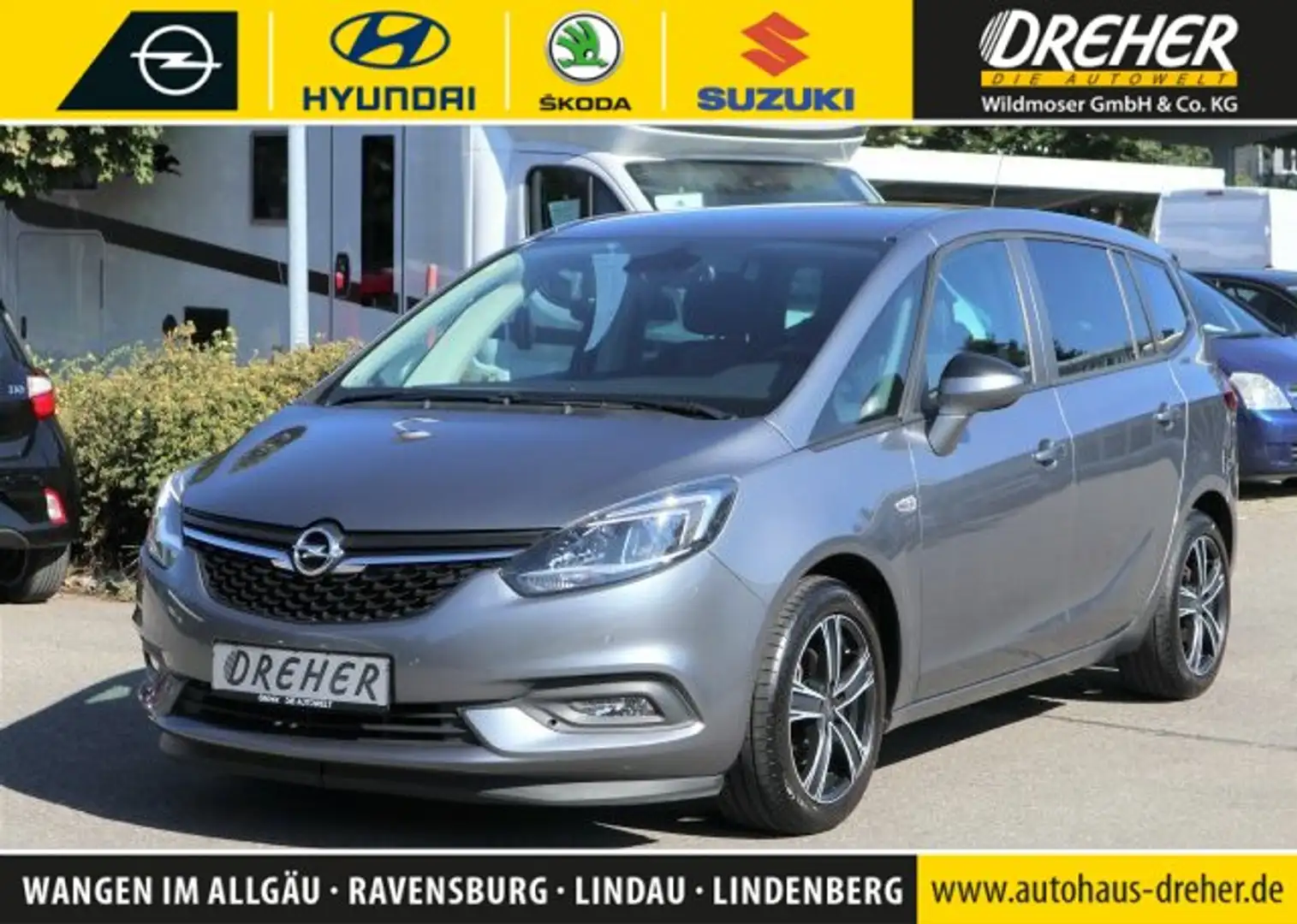 Opel Zafira Zafira 1.4 Turbo ON Navi/Klima/Sitzhzg./BC/eFH. Gris - 1
