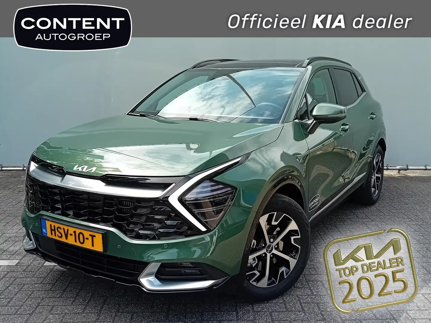 Kia Sportage 1.6 T-GDi 230pk Hybrid AT6 DynamicPlusLine Groen - 1