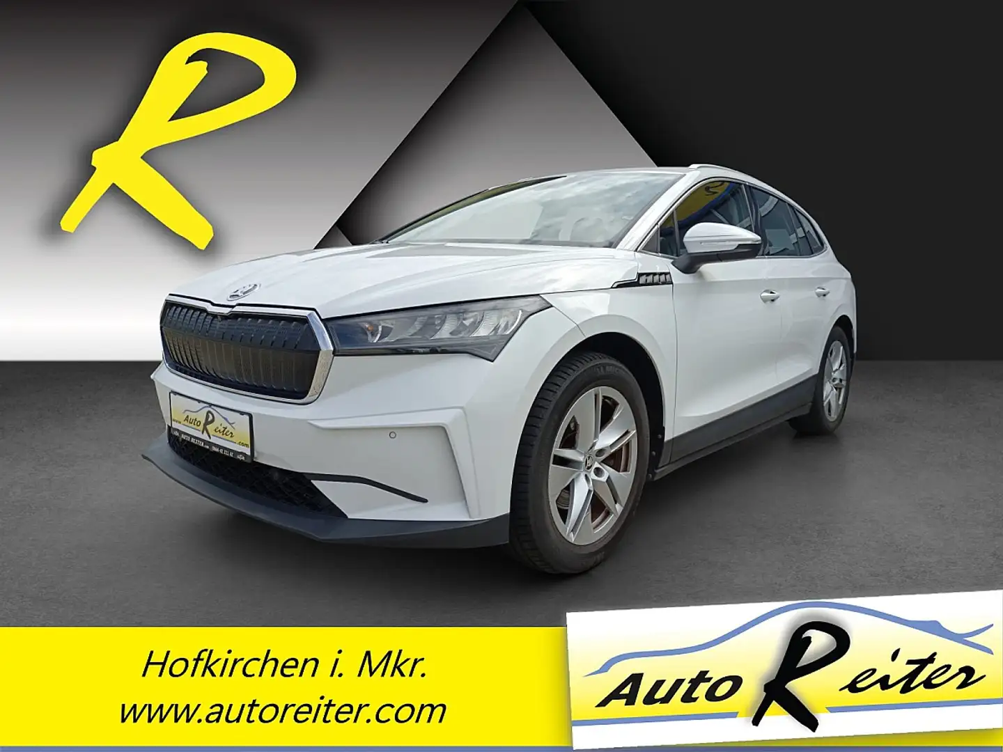 Skoda Enyaq iV 60 62kWh *410km Reichweite*LED*RFK*APP*PDC*SHZ Weiß - 1