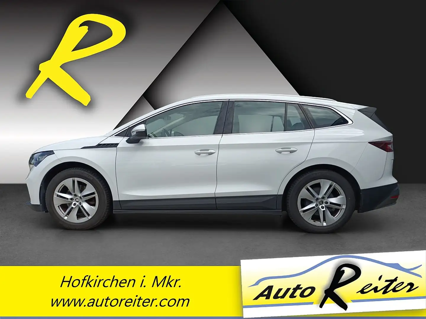 Skoda Enyaq iV 60 62kWh *410km Reichweite*LED*RFK*APP*PDC*SHZ Weiß - 2
