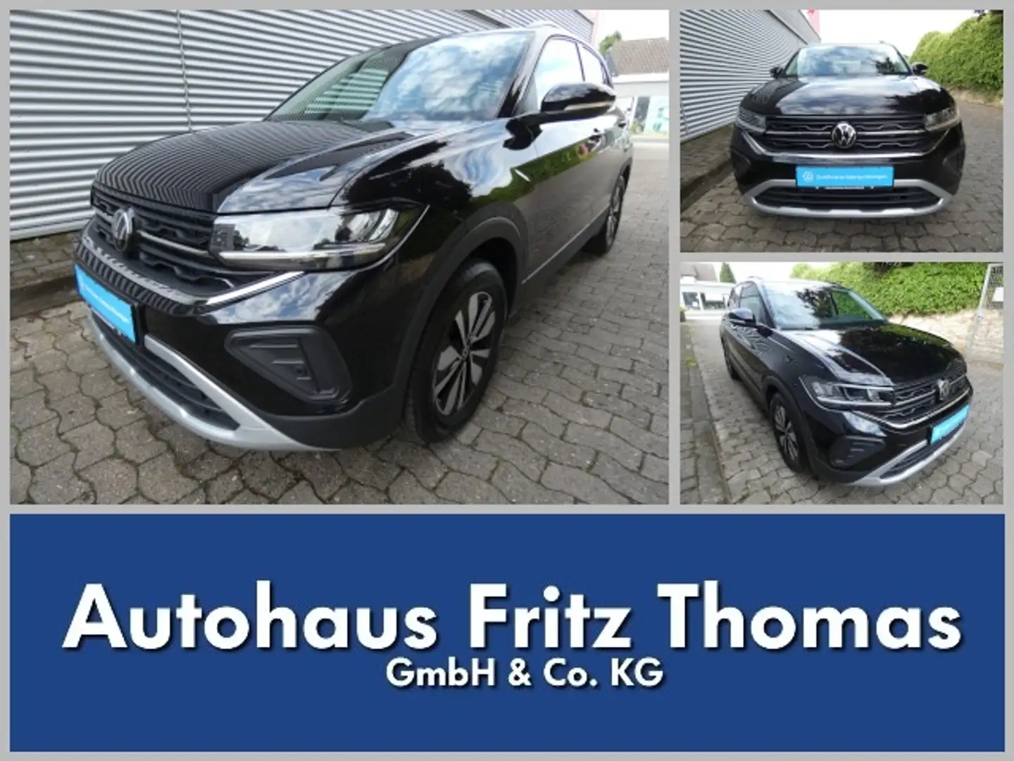 Volkswagen T-Cross 1.0 TSI Goal LED Navi AHK RKamera SHZ PDC Klima Schwarz - 1