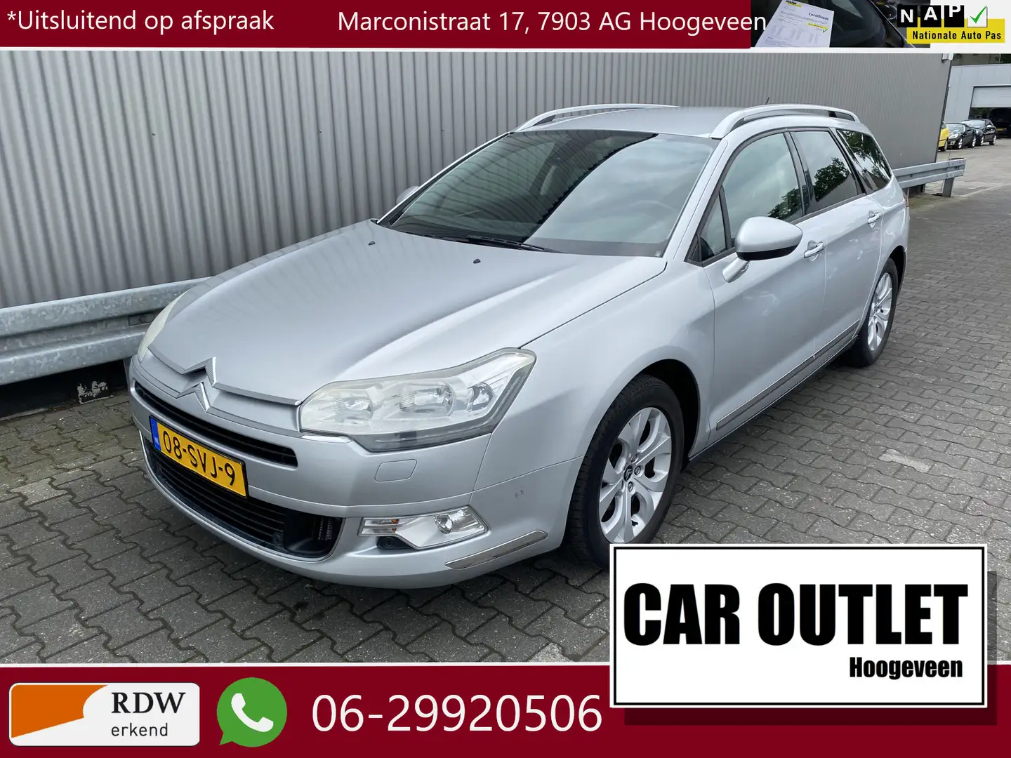 Citroen C5 Tourer 1.6 THP Business 164Dkm.NAP, Half Leer, Nav Szürke - 1