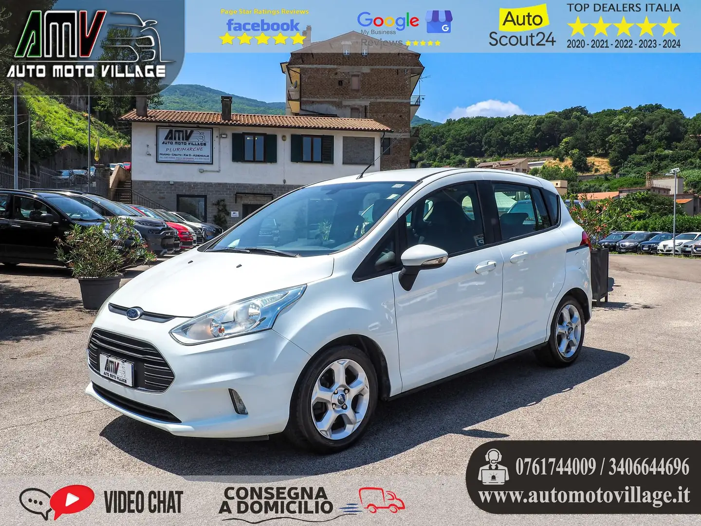 Ford B-Max 1.4 90CV GPL DELLA CASA (SCAD. 2033) Weiß - 1