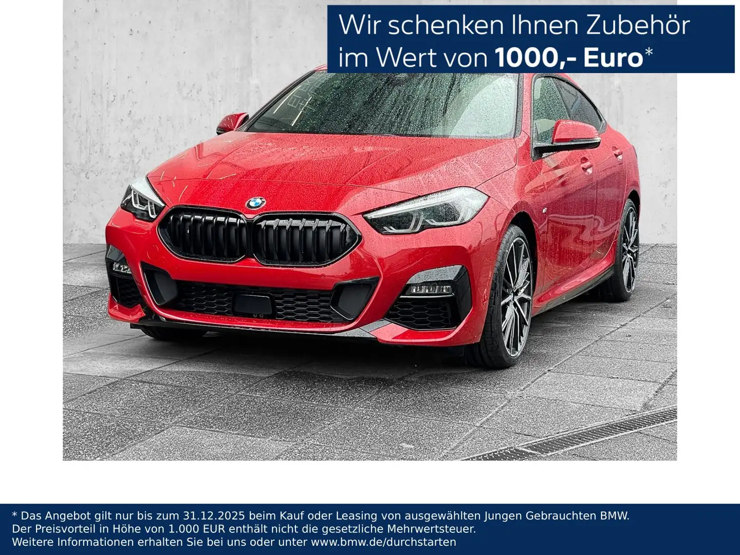 BMW 218 i Gran Coupé M Sport RFK NAVI LED PDC V+H LM Rot - 1