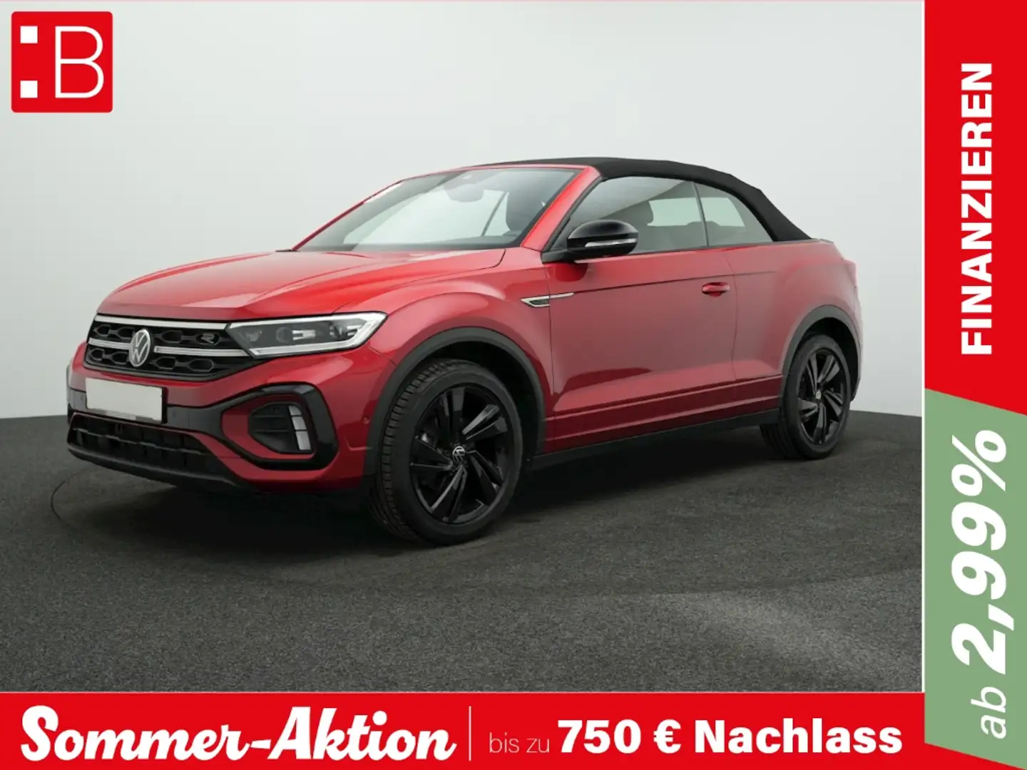Volkswagen T-Roc Cabriolet 1.5 TSI DSG R-Line Black Style NAVI AHK Rot - 1