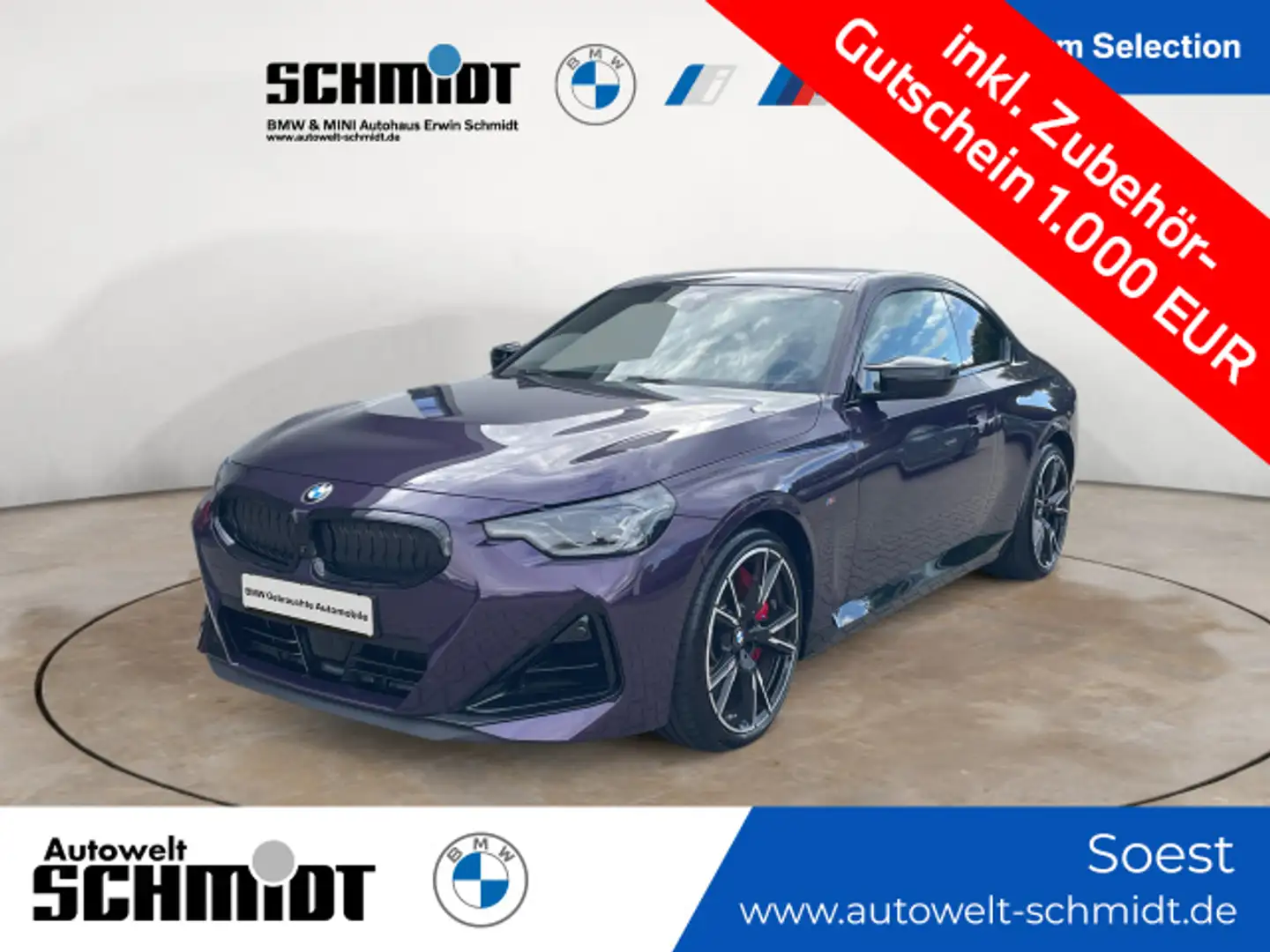 BMW 240 M240i xDrive Coupe / NP= 71.420,- / M Sport Pro Mauve - 1