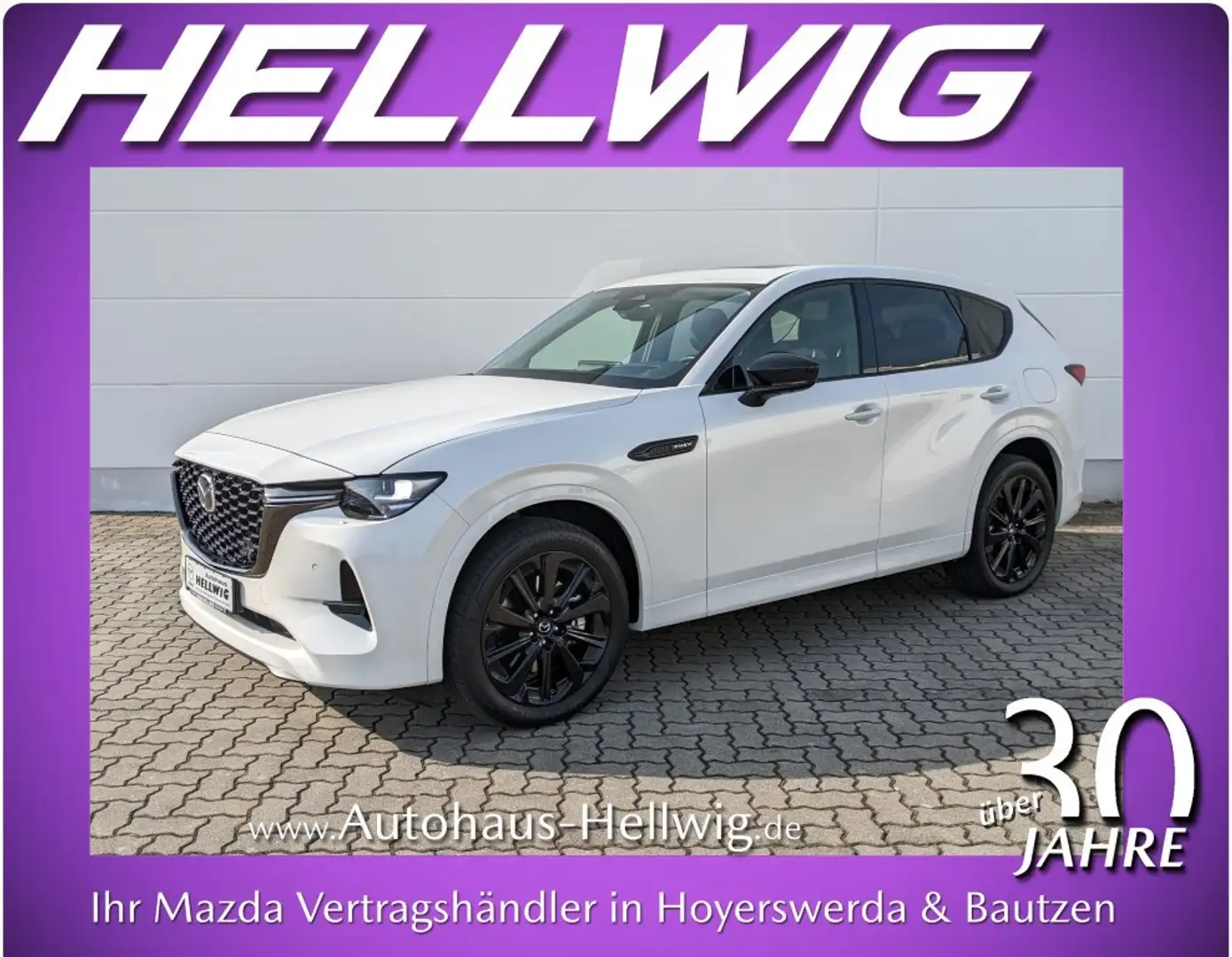 Mazda CX-60 2.5l PHEV AWD Homura alle Pakete 360° Matrix-LED Weiß - 1