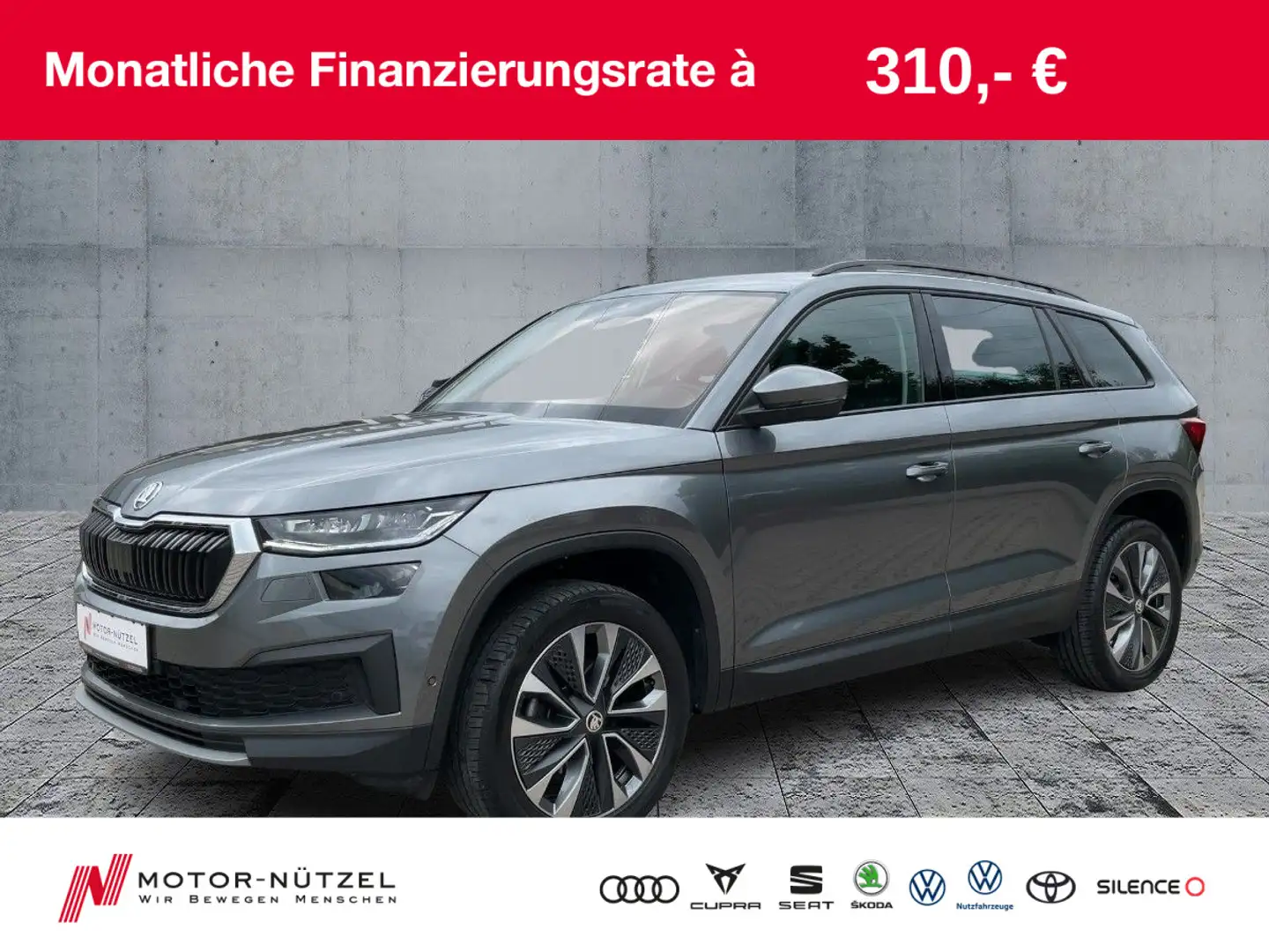 Skoda Kodiaq 1.5 TSI DSG TOUR LED+ACC+NAVI+RFK+SHZ+PLA Grau - 1
