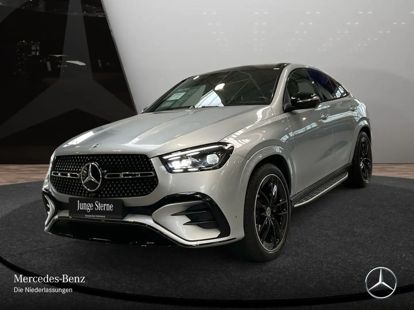 Mercedes-Benz GLE 450 d Coupé 4M AMG+NIGHT+PANO+360+AHK+HUD+9G Silber - 2