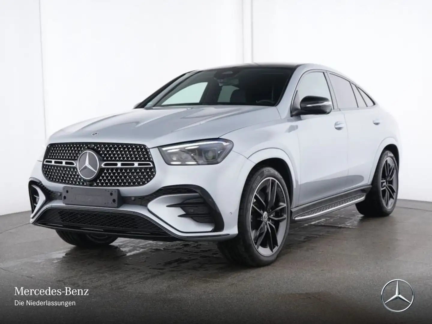 Mercedes-Benz GLE 450 d Coupé 4M AMG+NIGHT+PANO+360+AHK+HUD+9G Silber - 2
