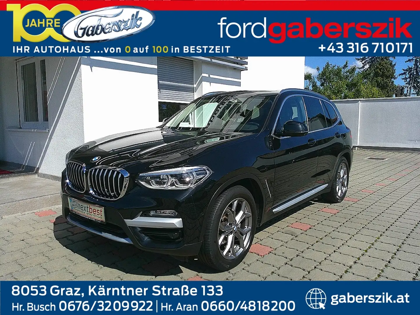 BMW X3 xDrive 20d xLine Aut. Schwarz - 1