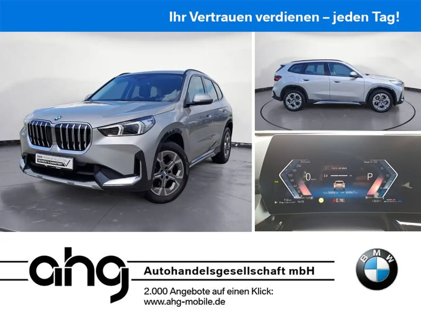 BMW X1 xDrive20d xLine Navi AHK HiFi Adapt.-LED Silber - 1