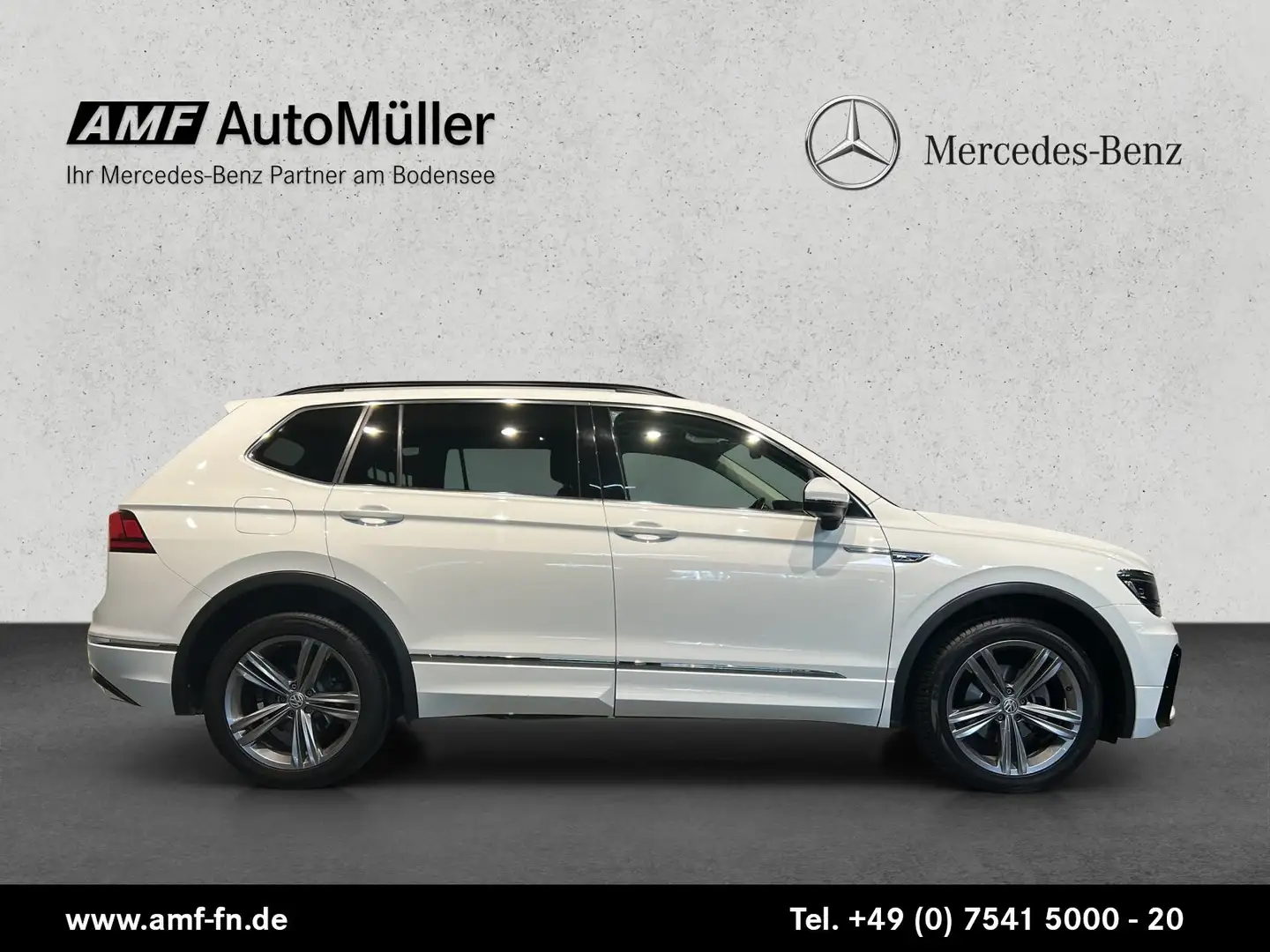 Volkswagen Tiguan Allspace Tiguan Allspace TSI R-LINE DSG+PANO+LEDER+RFK+WP Wit - 2