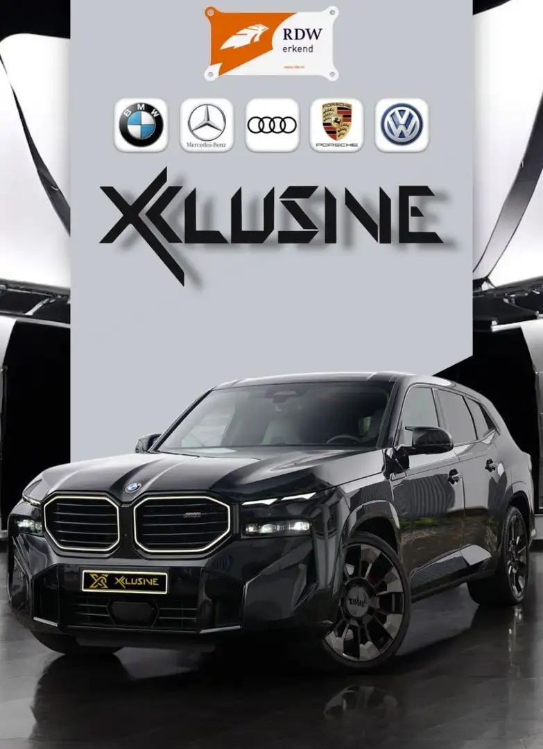 BMW XM BLACK EDITION 23M LEDERS SILVERSTONE Zwart - 2
