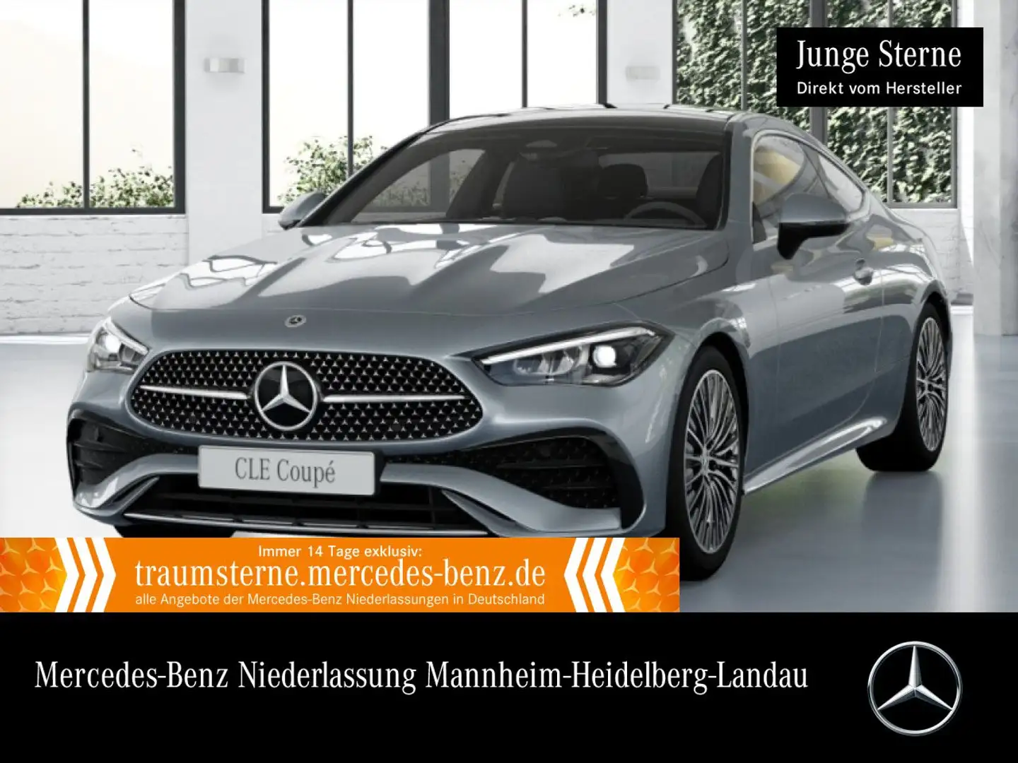 Mercedes-Benz CLE 180 AMG+PANO+AHK+LED+KAMERA+TOTW+KEYLESS+9G Silber - 1
