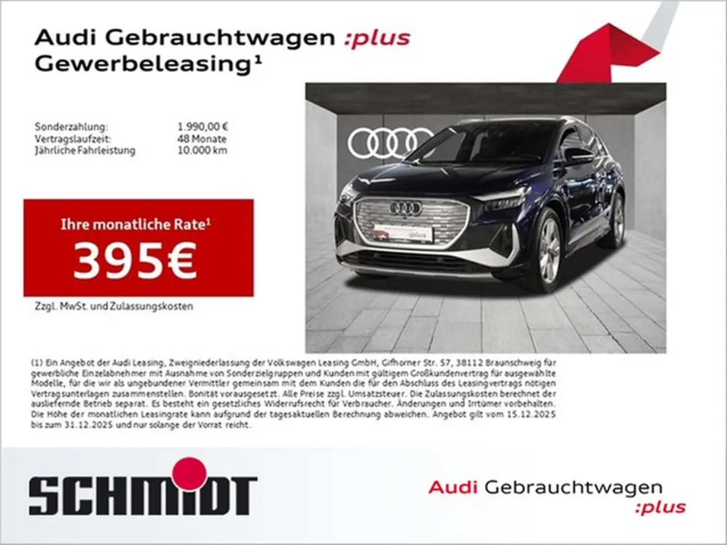 Audi Q4 e-tron 45 S line LM20 LED AHK Kamera ACC Blau - 1