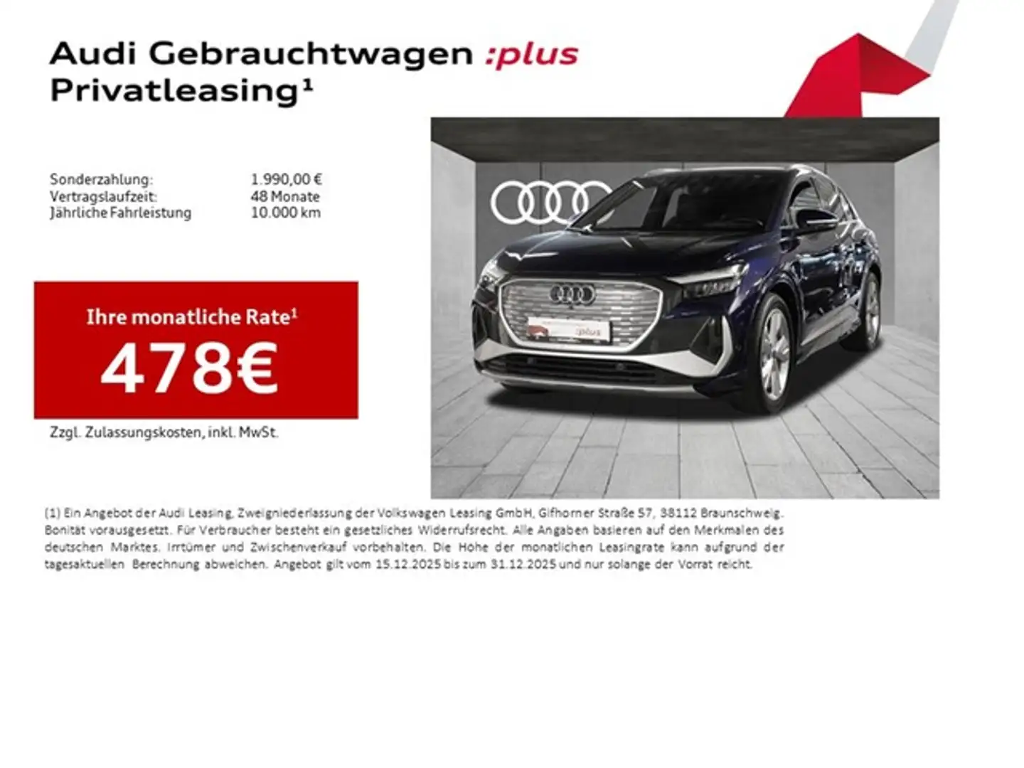 Audi Q4 e-tron 45 S line LM20 LED AHK Kamera ACC Blau - 2