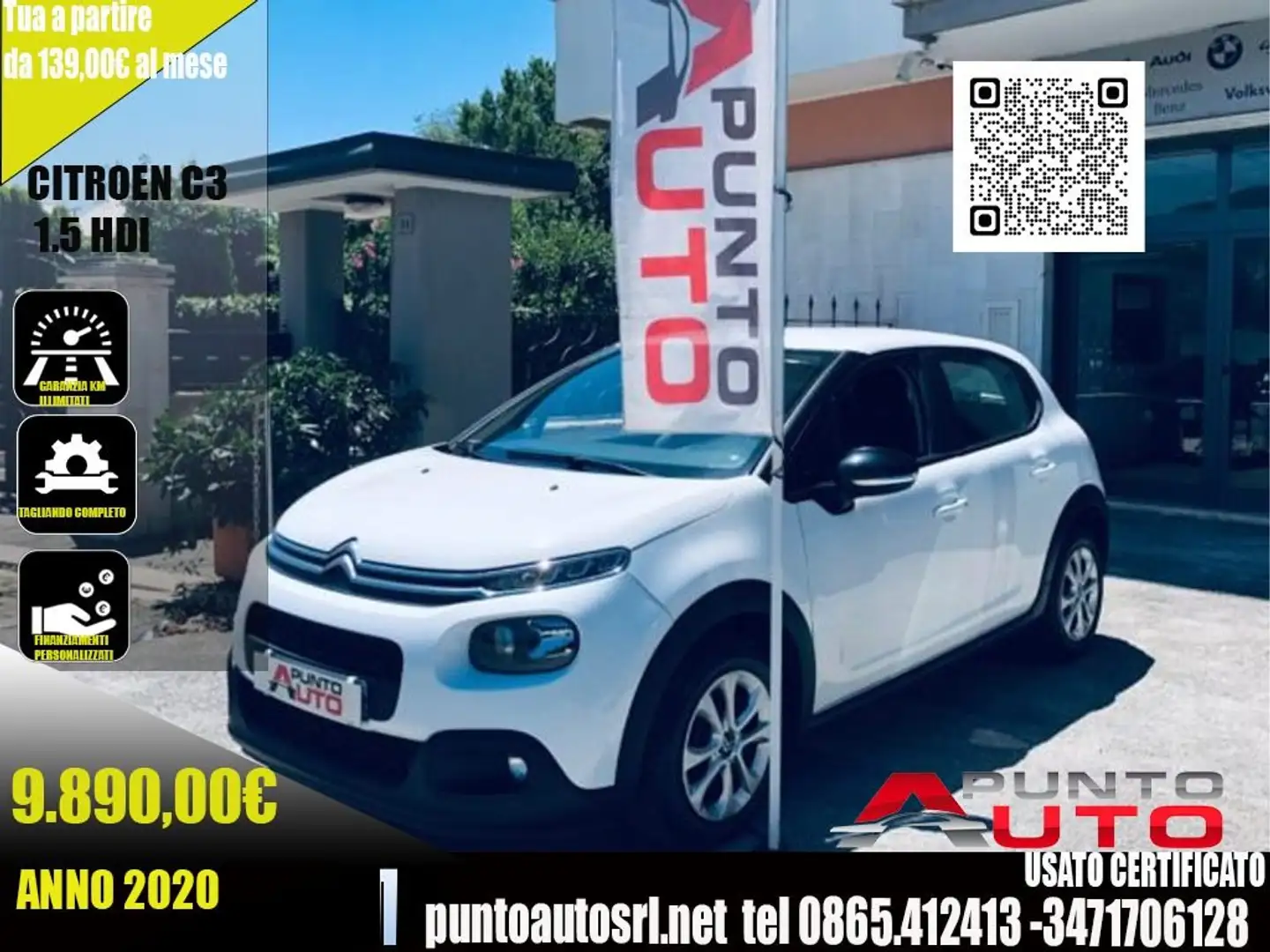Citroen C3 1.5HDI 100 CV S&S Feel BUSINESS Bianco - 1