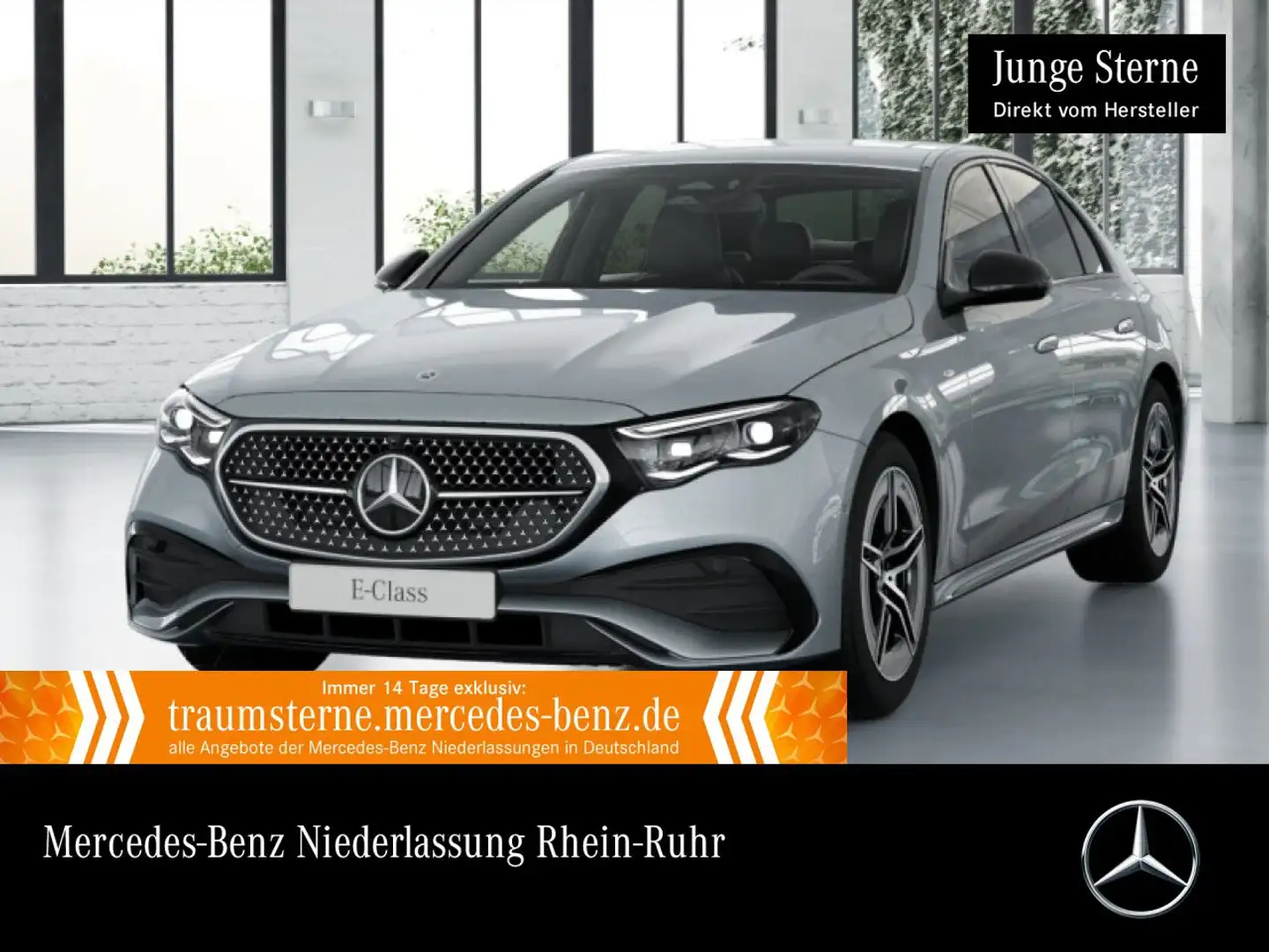 Mercedes-Benz E 300 e Hybrid AMG 360° Distr. Night Spurhalt-Ass Silber - 1