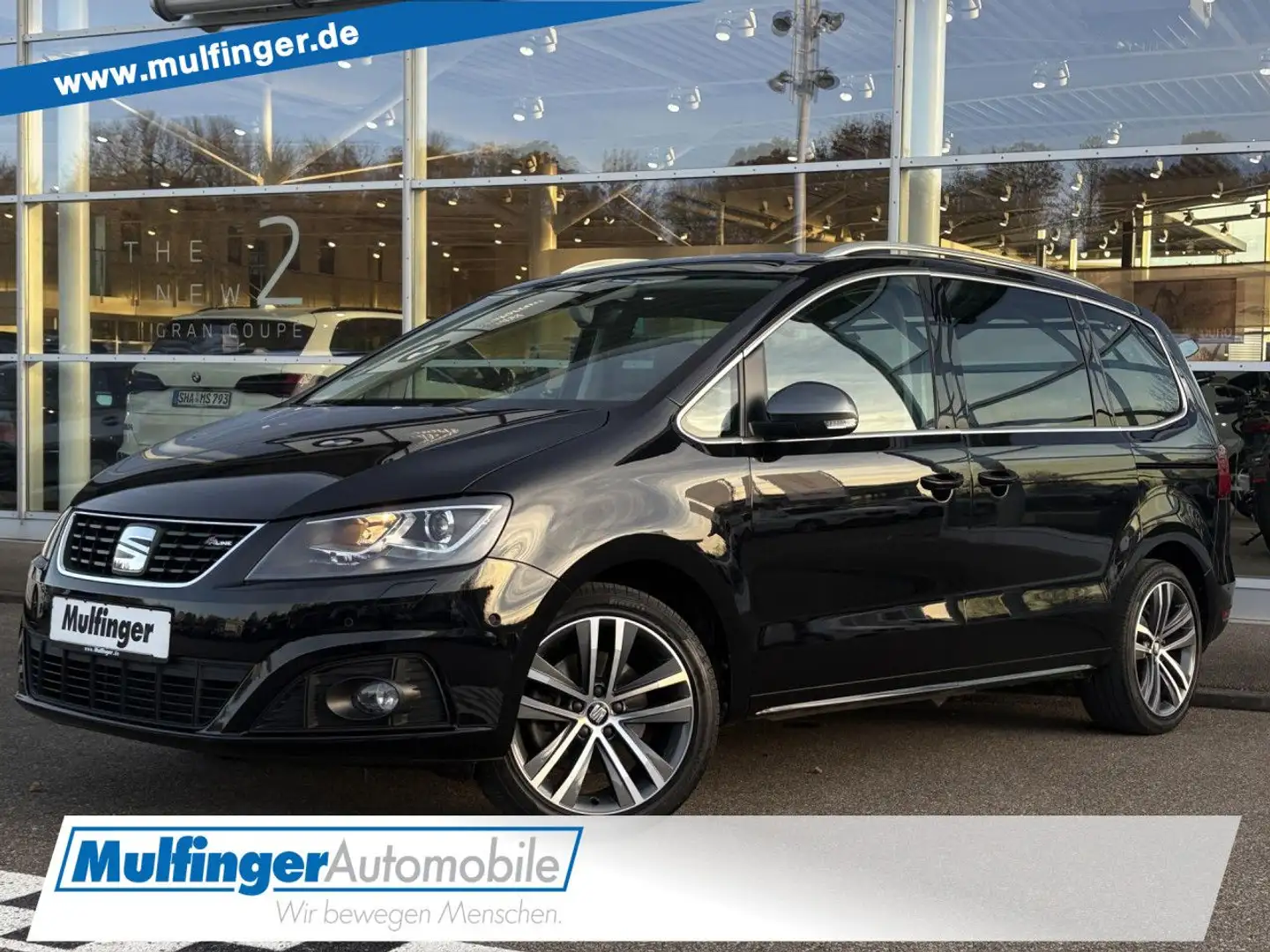 SEAT Alhambra 2.0 TDI Ecomotive FR-Line Navi Climatr Schwarz - 1