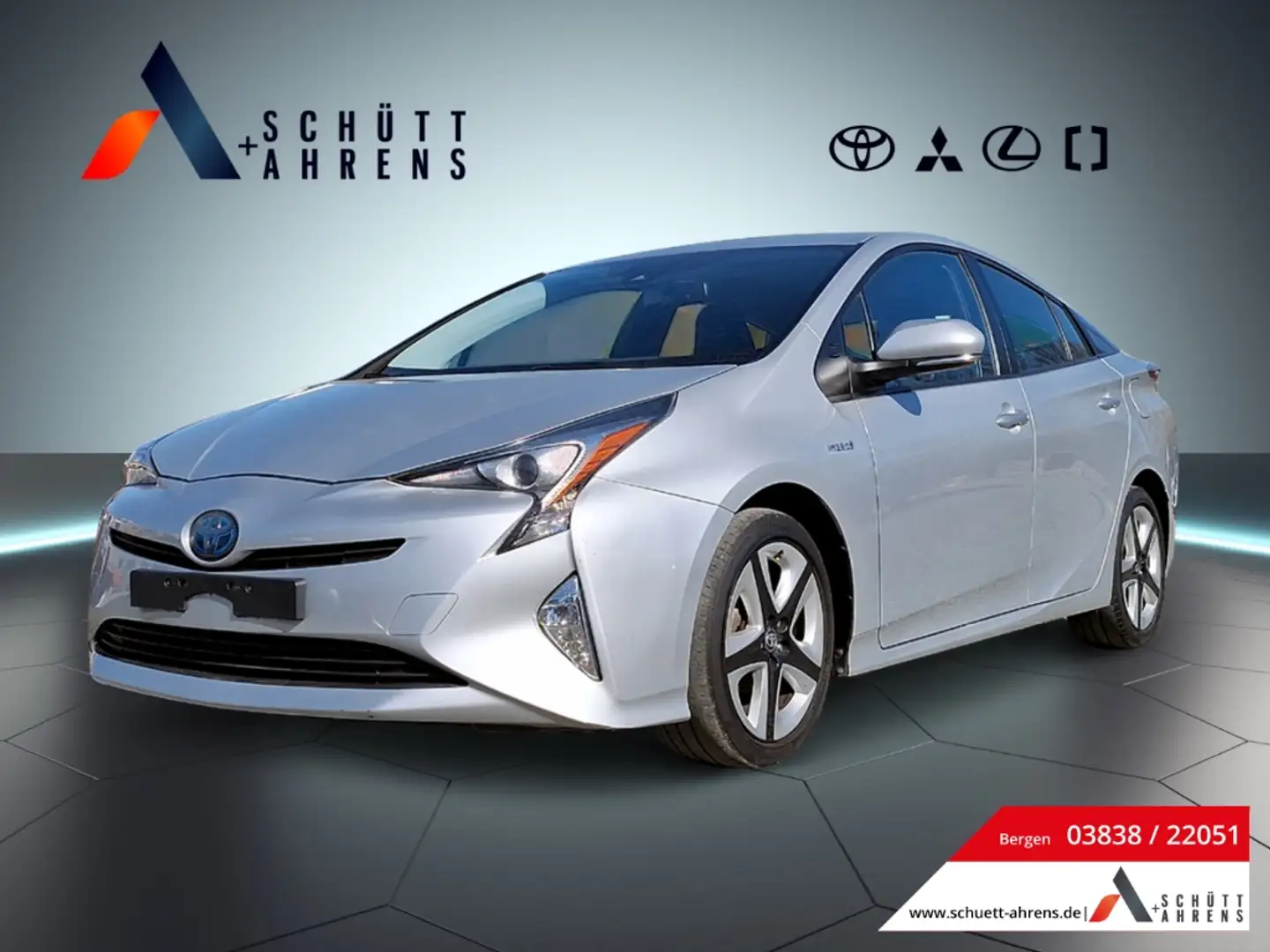 Toyota Prius 1.8 VVT-i Hybrid Comfort HUD LED Klima Keyless Argent - 1