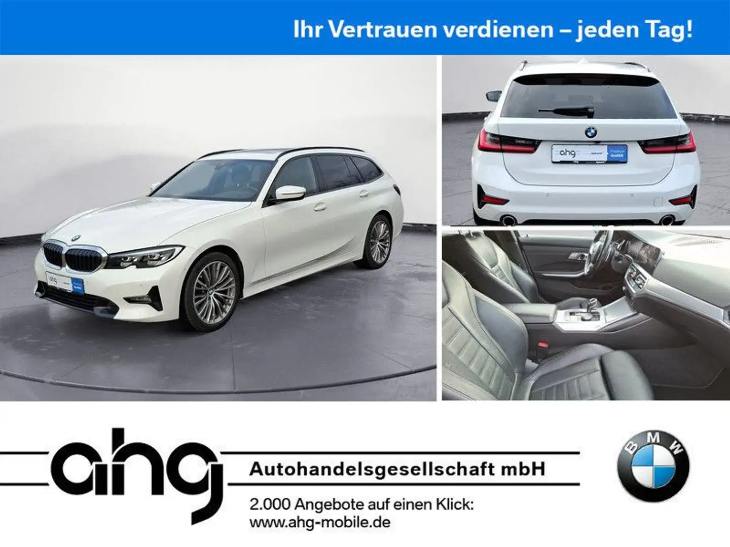 BMW 320 d xDrive Touring Sport Line *Navi*Pano*Leder* Weiß - 1