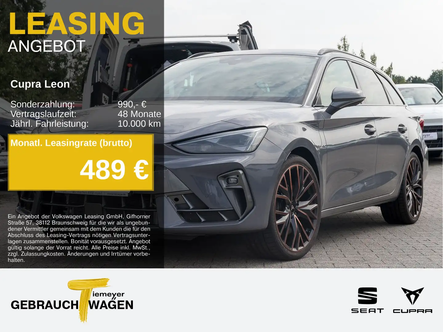 CUPRA Leon Sportstourer 1.5 e-HYBRID DSG VZ SENNHEISER Grau - 1
