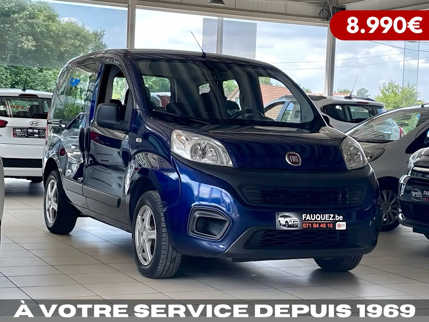 Fiat Qubo 1.4i • Airco ✅ • Garantie 12 mois Bleu - 1