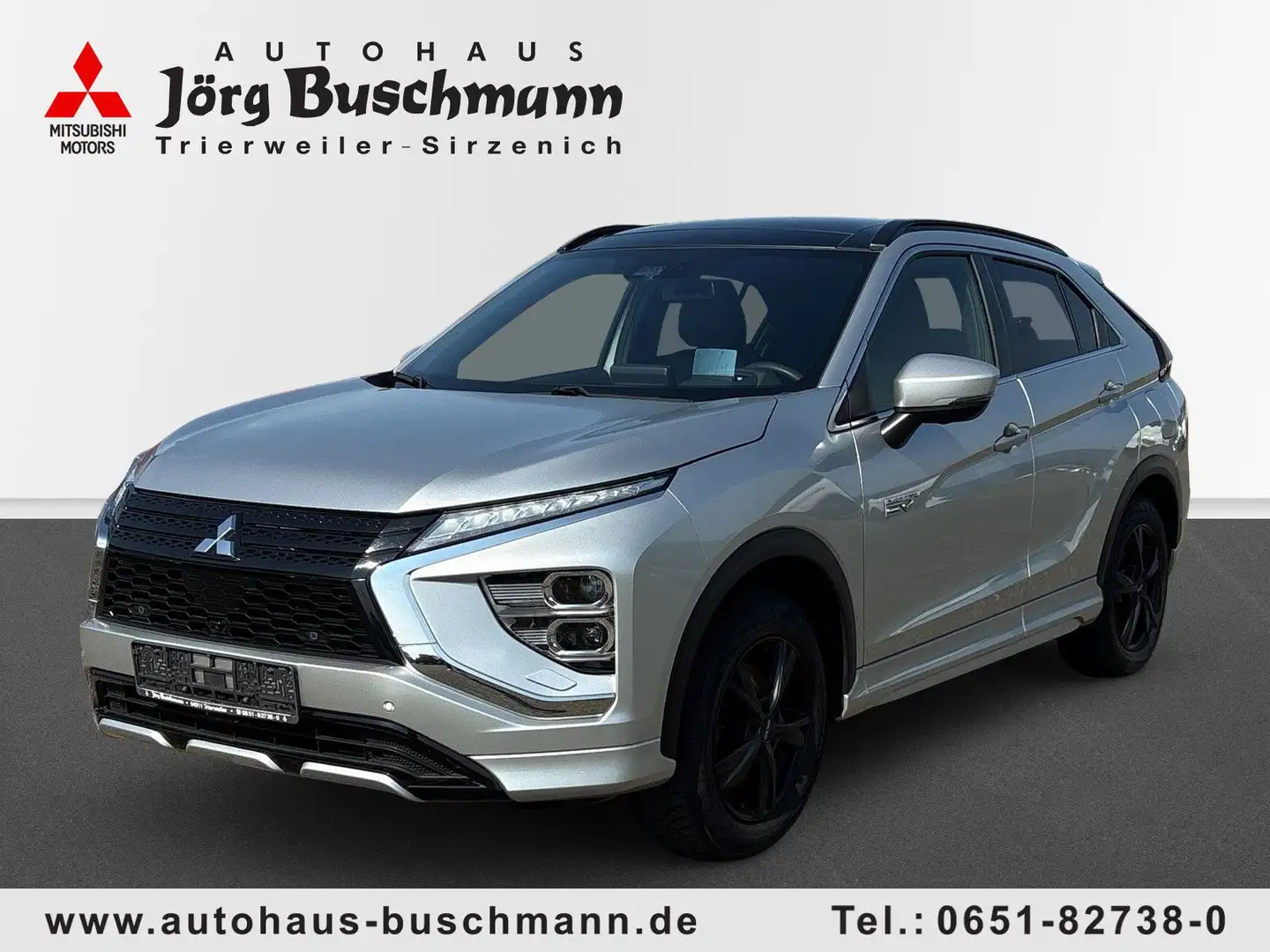 Mitsubishi Eclipse Cross 2,4 PHEVTOP 4WD,Leder,LED,Navi Silber - 1