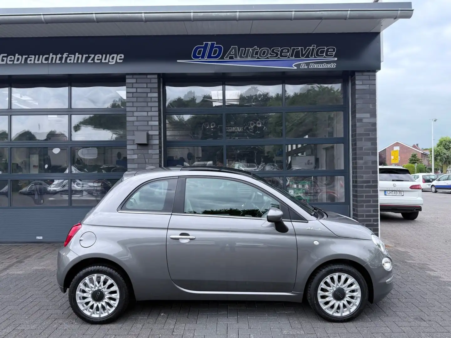 Fiat 500 Dolcevita Leder PDC Gris - 1