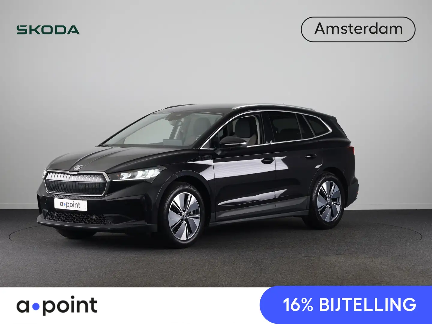 Skoda Enyaq iV 80 204pk | Verwarmd sturuwiel | Wegklapare trek Negro - 1