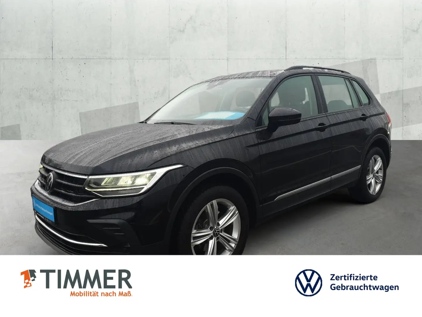 Volkswagen Tiguan 2.0 TDI DSG 4M LIFE +AHK +LED +ACC +NAVI +SHZ +18 Schwarz - 1