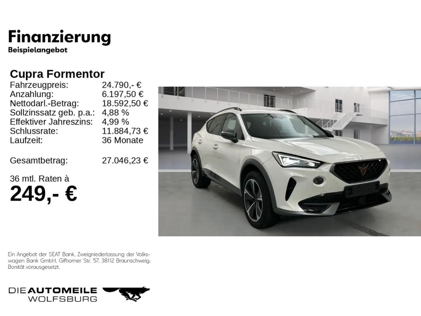CUPRA Formentor 1.5TSI DSG LED/SITZHZ/18"/PDC Weiß - 2