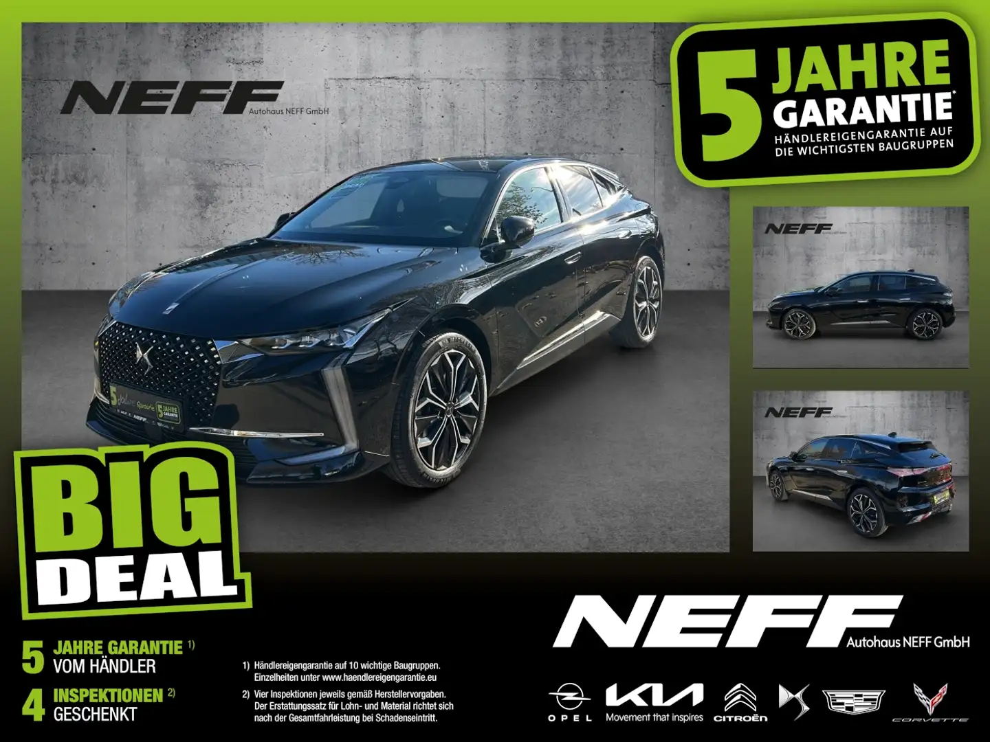 DS Automobiles DS 4 4 225 S&S E-Tense Rivoli AHK+SHZ+2xKlima+Kam. Schwarz - 1